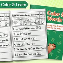 Alphabet Learning Notebooks, Trace Color And Learn Words Activity Pages, Early Reading Match Practice, Writing And Coloring Exercises, Nature Adventure, Ocean Animal, Sweet Treat And Interactive Word Practice Notebooks - Alphabet Learning Notebooks - View 3