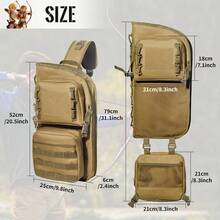 1pc Outdoor Entertainment Archery Bag, Multi-Functional MOLLE Mounting System Multi-Purpose Independent Storage Pockets Oxford Cloth One Shoulder Arrow Bag - Multicolor - View 3