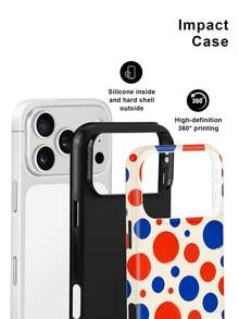 Colorful High Contrast Polka Dot Case For IPhone18 Pro Max,17,17Pro Max,16Pro,15Pro Max,13pro,15,14,14Pro,13,12,11 - Contrast Polka Dot - View 2
