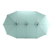 14.8 Ft Double Sided Outdoor Rectangular Large With Crank ( Orange )(No Base) - 淺綠色 + 鋼製 + 花園與戶外 - 查看 6