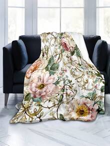 Soft And Comfortable Exquisite Printed Cute Animal Blanket, 2D Flat Print Pattern Multi-Purpose Blanket For Sofa, Bed And More, Outdoor Camping Leisure Blanket, Suitable For Home, Picnic, Travel, All Seasons Comfort, Modern Style, Polyester, Machine Washable - Multicolor - View 4
