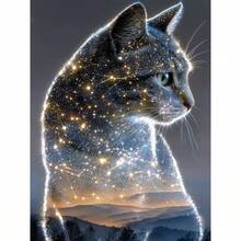 1PC DIY 5D Diamond Painting Kit Cat Pattern - Round Full Diamond Art Mosaic Craft, Home Wall Decor, Unframed - No Frame - View 9