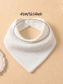 4pcs Girls Candy Color Cute Baby Bibs, Soft Skin-Friendly Baby Drool Bibs Set, Suitable For Daily Use In All Seasons - Multicolor - View 2