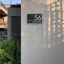 1pc Customizable Acrylic Sign - Personalized Door Number, Office And Home Wall Decor, Durable PMMA Material With Mounting Bracket - Suitable For Commercial And Residential Use - Office Supplies And Commercial Signage - Multicolor - View 8