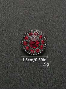 8pcs Round Fully Beaded Gold Small Buttons, Suitable For Shirts, Cardigans, Dresses, Coats, Sweaters, Jackets Decoration, Hand-Sewn Buttons, Suitable For Handheld Flower Gift Boxes, Shoes, Hats, Luggage DIY Accessories - Multicolor - View 18