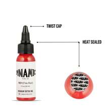 DYNAMIC COLOR CO Dynamic Color RD2 Chinese Red Tinta para Tatuaje 30 ml, Pigmento Rojo Intenso para Uso Profesional - Rojo - Ver 5