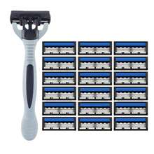 Men's 3-Layer Manual Shaver Set With Anti Slip Handle, Multiple Replacement Blades - Perfect For Trimming Beards And Beards, Men's Grooming Set | Stylish Shaver Design | Durable Shaver Set, Beard Grooming Set - Multicolor - View 11