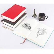 1pc A4/A5 Extra Thick Blank Notebook, Handmade Leather Cover, High Aesthetic & Convenient, Suitable For Sketching, Drawing, Daily Recording, Office, School, Home Use, Back To School Essential - A - View 8