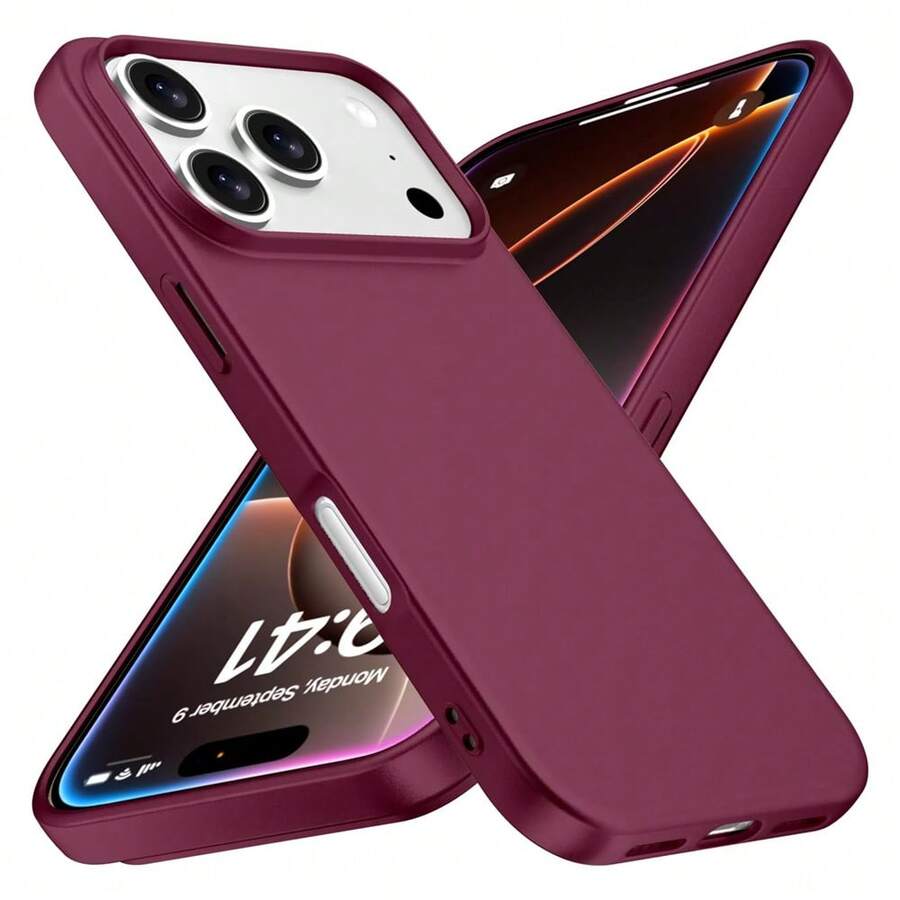 液態矽膠手機殼,適用於 iPhone 18 Pro Max,柔軟防滑手感 | 超細纖維內襯防摔保護,易於清潔,超薄設計,適用於 iPhone 18 Pro Max/18 Pro/18/17/16/15/14/13/12 系列 - 櫻桃紅 - 查看 1