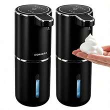 DONASIRA 1pc 380ML Capacity Light Display 4-Level Adjustable Foam/Liquid Control Type-C Rechargeable Electric Automatic Sensor Soap Dispenser Hand Soap Bottle Dish Soap Machine Shampoo Container, Suitable For Kitchen Bathroom - Multiple Colors - View 23