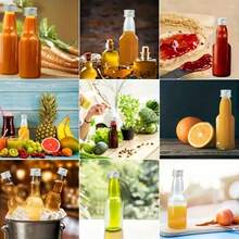 10pcs 25ml Mini Liquor Bottle Set, Mini Empty Plastic Liquor Bottles With Lids, Sealed Wine Bottles, Bar Party Supplies, Suitable For Thanksgiving, Halloween And Christmas, Durable, Can Be Used To Store Juice, Sauce, Coffee, Etc. - 25ml/0.85oz - View 8
