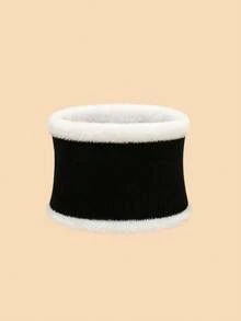 1PC Children's Solid Color Basic Plush Neck Warmer, Soft And Skin-Friendly, Comfortable Neck Protection And Warmth, Suitable For Boys And Girls For Autumn/Winter Daily Warmth Scarf, Can Be Used As A Gift - Multicolor - View 14