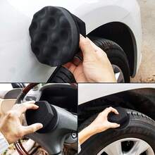 3, Multifunctional All-In-One Handheld Car Wash Tool, Sponge Surface For Waxing, Polishing And Wiping, Brush Head For Tire Crevice Dirt, No Need For Multiple Tools For Home Car Washing, Practical Car Wash Accessory - Wavy Car Wash Sponge - View 5