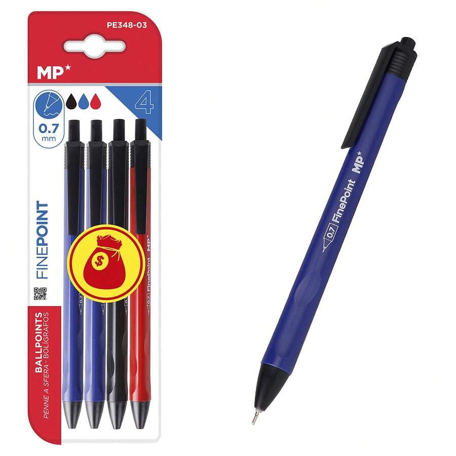 Dam Set Of 4 OIL INK PENS 0.7 Mm - Blue 1pc - View 1