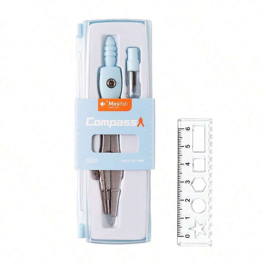 Compasses - Blue Mini Ruler - View 1
