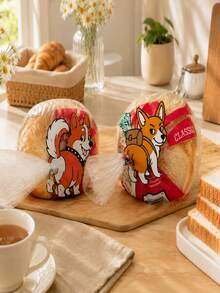 2pcs Corgi Butt Shaped Bread Clips And Snack Clips, 2D Flat Corgi Shaped Plastic Bag Clips, Lightweight Kitchen Storage Accessories, Suitable For Bread, Snacks, Pantry Decor, Pet Lover Gift, Corgi Themed Home Decor - View 12