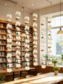 White Book-Shaped Decorative Ornament Set, Suitable For Bedroom, Room, Birthday Party, Classroom, Cafe, Study And Photography Props Decoration - Multiple Styles - View 3