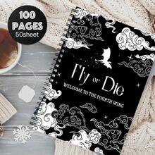 1pc A5 Spiral Notebook, Dynamic Soccer Splash Art Cover, Black Spiral 23-Hole Binding, 50 Sheets 100 Pages, Classroom Notes, Office Meeting Records, Portable Diary Notebook, Suitable For Professionals And Students - A5 lined - View 10