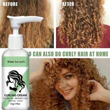 Curly Hair Styling Cream, Moisturizing And Smoothing Formula, Enhances Curl Elasticity And Shine, Easy To Style, Perfect For Controlling Frizz And Unruly Edges Of Natural Hair Or Wigs, Non-Greasy, Also Suitable For Controlling Frizz And Styling Curly Hair Edges - Full Size - View 2