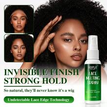 9pcs Lace Melting Spray Set, Suitable For Full Lace Wigs Front,Wig Installation Kit Includes Wig Cap, Edge Brush, Tail Comb, Elastic Band, Strong Hold Invisible Styling Quick Dry Lace Spray For Hairline & Front Wig, Wig Styling Tool 60ml - 60ml - View 3