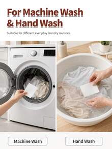Multi-Specification Travel Laundry Sheets, Portable Laundry Sheets, Disposable Sheets, Travel Use, Stain Removal, Odor Removal, Antibacterial, Deodorizing, Home Use, Machine Wash And Hand Wash Compatible, Daily Essential, Gentle And Soft, Instant Effect With Water, Commercial And Home Use - Portable Laundry Detergent Sheets for Travel - View 4
