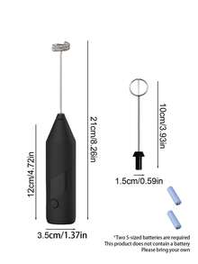 家用迷你電動奶泡器，手持式奶泡器，適合返校季使用 - 彩色 - 查看 2