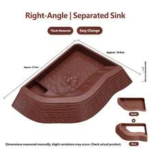 Reptile Tortoise Bath Basin With Dual Slope Ramp, 2 In 1 Turtle Soaking Pool Feeding Dish, Non-Slip Climbing Platform For Terrapin Lizard Gecko Habitat Decor - Style A - View 11