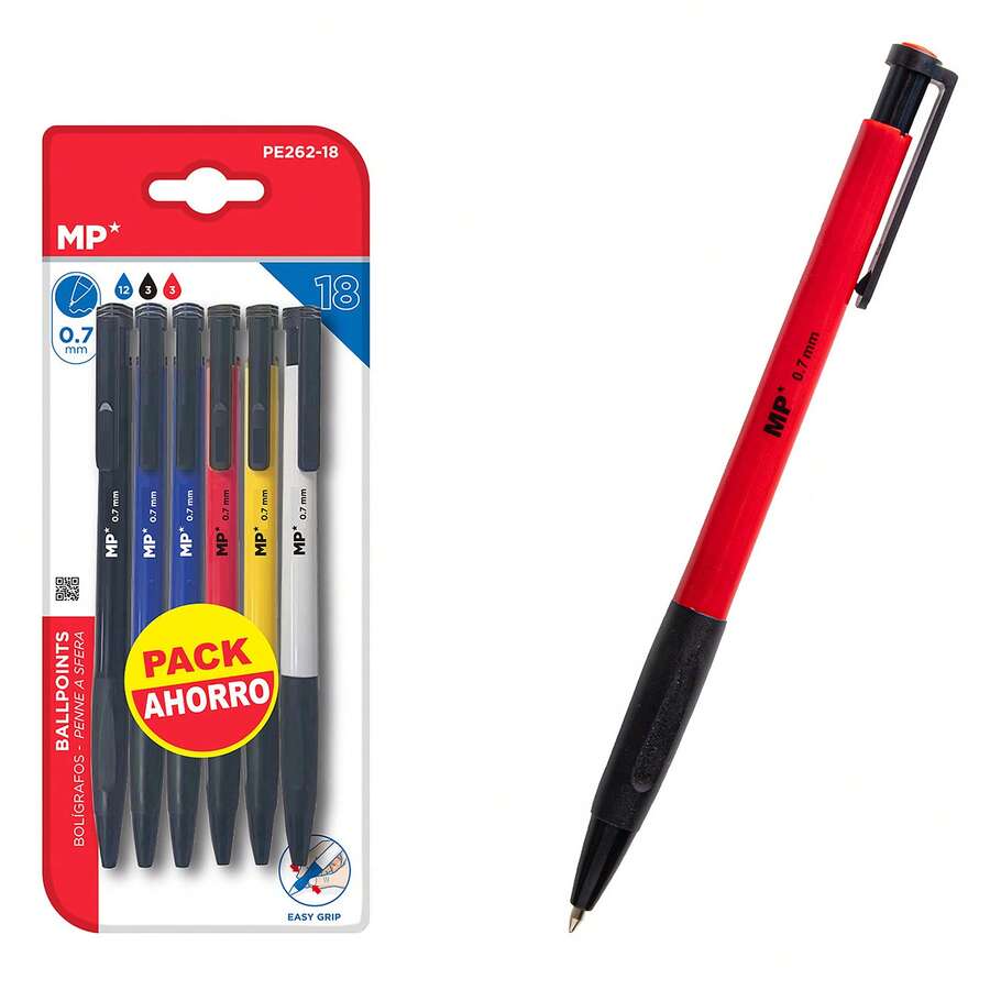 Dam SET OF EASY GRIP PENS 0.7 Mm 18 Pcs. - Blue 1pc - View 1