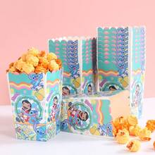 6pcs/12pcs/24pcs Anime Cartoon Theme Party Candy Boxes, Theme Party Gift Boxes, Candy And Cookie Boxes, Party Gift Bags, Party Gift Boxes, Suitable For Birthday Party, Candy And Popcorn Box Decoration, Back To School Season Party, Holiday Essential Party Supplies - Multicolor - View 1