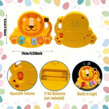 Interactive Animal Keyboard Music Toy - Sensory Development And Cognitive Training Function, Made Of ABS Material, Bright Colors, Durable | Children's Music Keyboard With Animal Buttons And Interactive Sound Effects - Sensory Learning - Multicolor - View 5