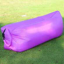 1pc Portable Quick Inflatable Lazy Sofa Bed, Lightweight Waterproof Air Lounger For Land & Water Use, Easy To Store Outdoor Inflatable Couch For Beach Camping Pool Picnic Travel - Multicolor - View 12