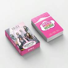 55pcs/92pcs NMIXX Star Blue Valentine Album K-POP Merchandise LOMO Photocards (60pcs Photo Cards + 32pcs Stickers) Suitable For Decorating Photo Albums Or Room Photo Walls, Holiday Gifts, Celebrity Holographic Cards, Party Supplies, Celebrity Card Collection, Halloween And Christmas Gifts, Boxed High-Definition Celebrity Photo Cards, Collectibles, Small Gifts - A - View 8