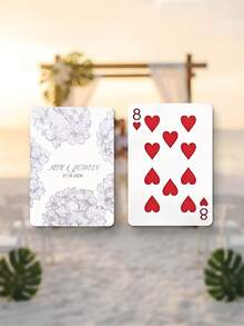 Personalized Floral Custom Playing Cards Set (54 Cards) With Metal Gift Box, Custom Name & Date Keepsake, Wedding Guestbook Alternative And Reception Party Game, Fun Family Tabletop Entertainment, Ideal Anniversary Gift For Newlyweds, Friends And Family - Multicolor 1 - View 13