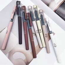8pcs/16pcs Coffee Theme Quick-Dry Black Ink Gel Pens, Adult Party Favors, Bulk Wholesale, Nurse Work Accessories, Smudge-Free Soft Touch, Suitable For Note-Taking, Drawing, School And Office Supplies, Back To School - Sets - View 6