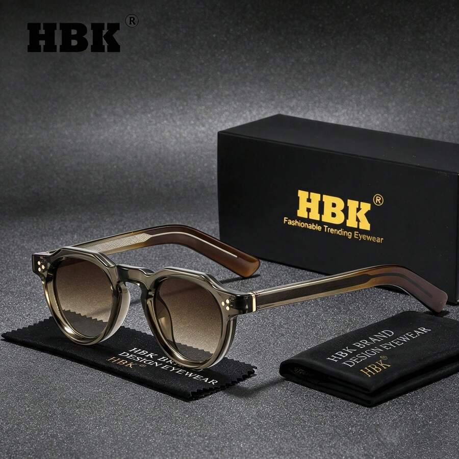 HBK Kacamata Fashion Kasual Pria Terbaru, Desain Gagang Modis, Bingkai CP+PC, Unisex, Aksesori Sehari-hari, Cocok untuk Liburan dan Pantai - K40778 - View 1