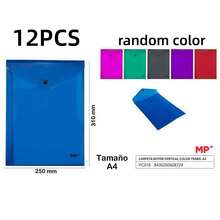 Dopamine Color Plastic File Folder, Large Capacity A4/B4 Document Organizer, No Inner Divider Design, Portable Paper Storage, Suitable For School, Office, Home And Hospital, Durable Multifunctional File Folder, Colors Shipped At Random - Random Color - View 16