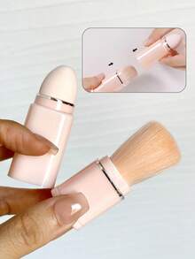 8PCS Makeup Brush Set, Portable Cosmetic Brush Kit With Face Eye Concealer And Eyeshadow Brushes, Complete Beginner Makeup Tool, For Travel Set, Daily Makeup, And On-The-Go Touch-Up - Pink - View 3