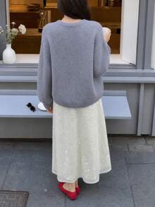 Women's Grey Premium Sweater 2026 New Autumn/Winter - Grey - View 5