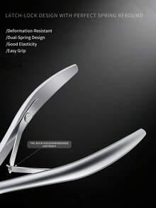 annies ﻿ Silver Professional Cuticle Nipper,Stainless Steel Cuticle Scissors Trimmer For Dead Skin Salon Home Manicure Tool - Multicolor - View 4