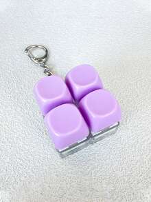 1pc 2/4 Key Mechanical Keyboard Keychain, Colorful Stress Relief Fingertip Key Ring Pendant, Decompression Bag Charm, Car Keychain - Multicolor - View 22