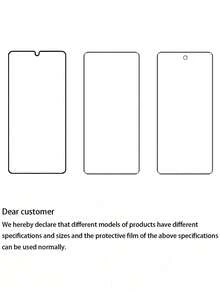 5pcs Black Edge Anti-Shatter Glass Screen Protector, Compatible With VIVO, High Definition Clarity, High Hardness Protection, Anti-Scratch, Anti-Fingerprint, Anti-Breakage Full Coverage Phone Screen Protector - Clear - View 10