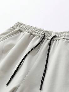 Men's Hiking Ski Trekking Outdoor Large Capacity Side Pocket Wide Leg Pants - White - View 8