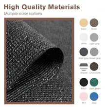 2'6'' X 2' Balcony Privacy Screen, HDPE Patio Railing Cover Fence - Black - View 6