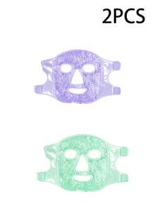 1/2PCS Ice Gel Face Mask,Reusable Cooling Gel Bead Face Mask With Adjustable Strap,Cold Compress Mask,Chilled Facial Mask,Face & Eye Cooling Mask,Cooling Eye Mask,Cold Gel Face Mask,Skincare,Puffy Face Care,Home Spa,Travel,Relaxation,Daily Use - Bead-infused Facial Mask - View 14