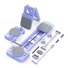 Agilithor Multifunctional Foldable Pilates Machine, Home Pilates Core Training Bed With Resistance Band, Compact Yoga Exercise Equipment To Sculpt Your Abs, Hips, And Legs. - Purple - View 11