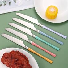 5pcs Stainless Steel Steak Knife Set, Suitable For Family Gatherings, Holiday Feasts, Buffet, Wedding Parties - View 6