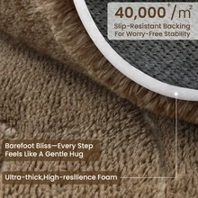 Sour Lemon Rugs Living Room Large 200x300cm,3D Area Rugs For Bedroom, Extra Large Rug For Living Room Wave Pattern, Washable Soft Shaggy Non Shedding Fluffy Carpet Mat For Living Room, Bedroom, Kitchen & Office - Beige-brown - View 4