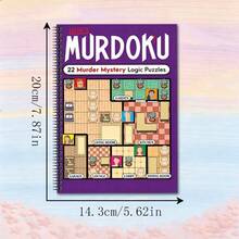 Ny Sudoku Detective pusselbok, detektivmysterier med logikpussel, kombinerar sudoku och detektivresonemang, inkluderar rumsliga ledtrådar och dolda målkaraktärer, utmärkt träning för logiskt tänkande, flera stilar tillgängliga (penna ingår ej) - Ett stycke - Visa 14