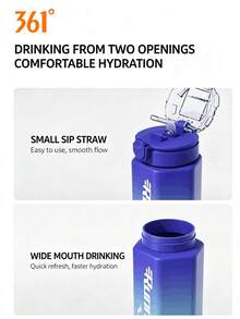 361degree 1pc Sports Water Bottle, Gift For Girlfriend - Multicolor - View 6