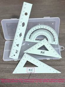 Multifunctional Geometric Ruler Set, Protractor, Triangle Ruler, Straight Ruler, Manual Measurement And Drawing Tools With Storage Box, Suitable For School DIY Woodworking, Learning Assistance, Student Supplies And Back To School Season - View 13